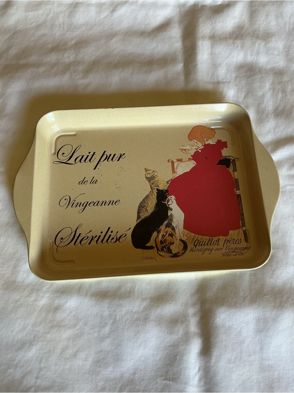 French Vintage Style Tin Tray
